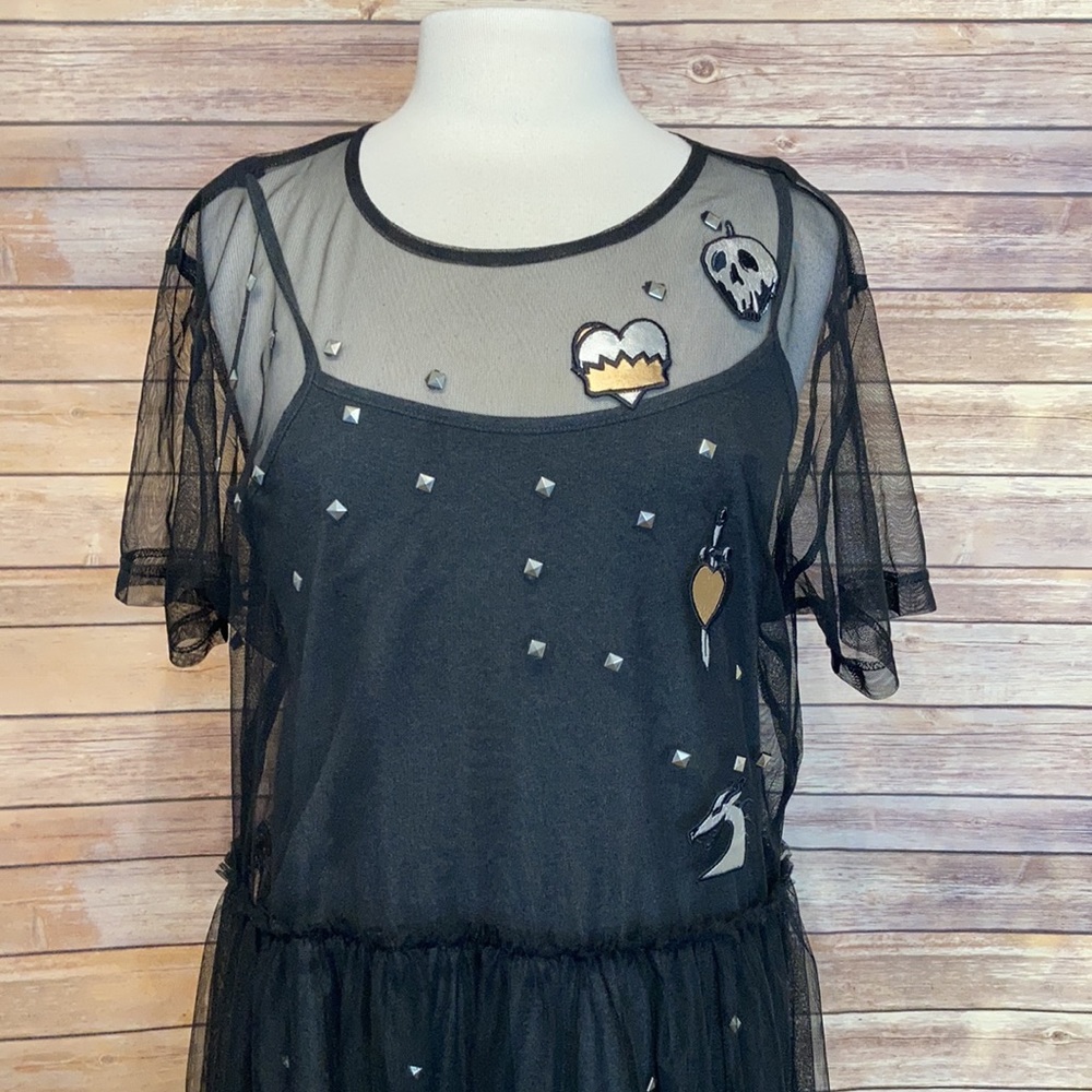 Disney Black Sheer Dress with Embellishments - Picture 3 of 7